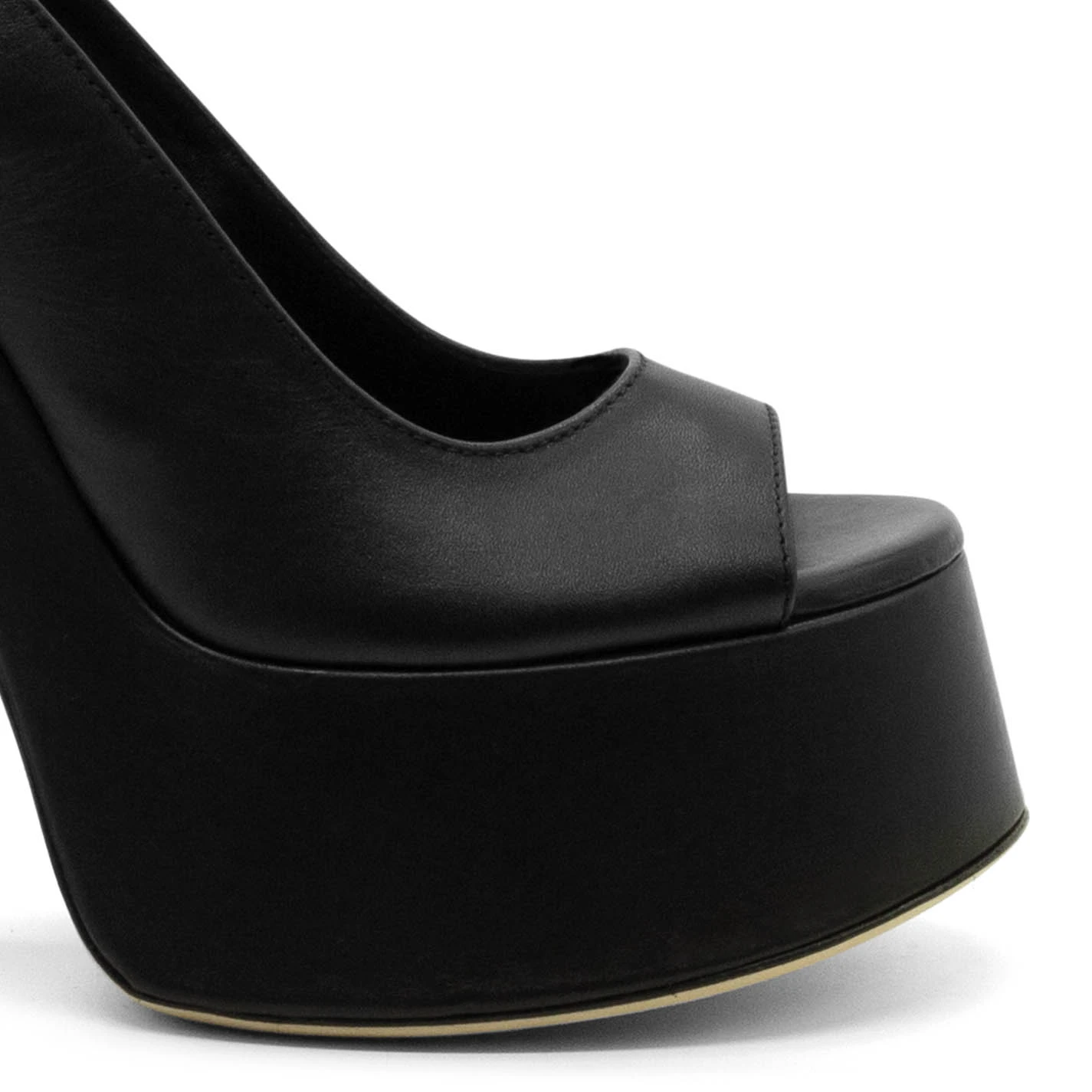 black chanel wedge shoes